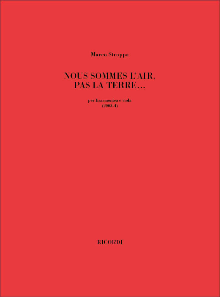 Nous Sommes L'Air, Pas La Terre...